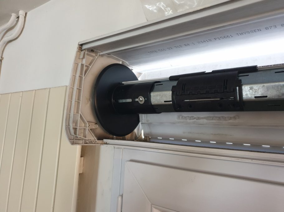 Motorisation sur volet manuel