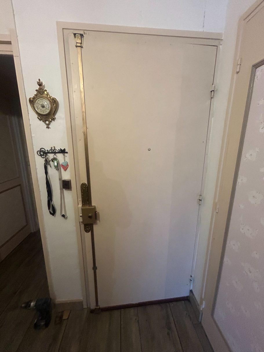 Serrure carénée avant / après